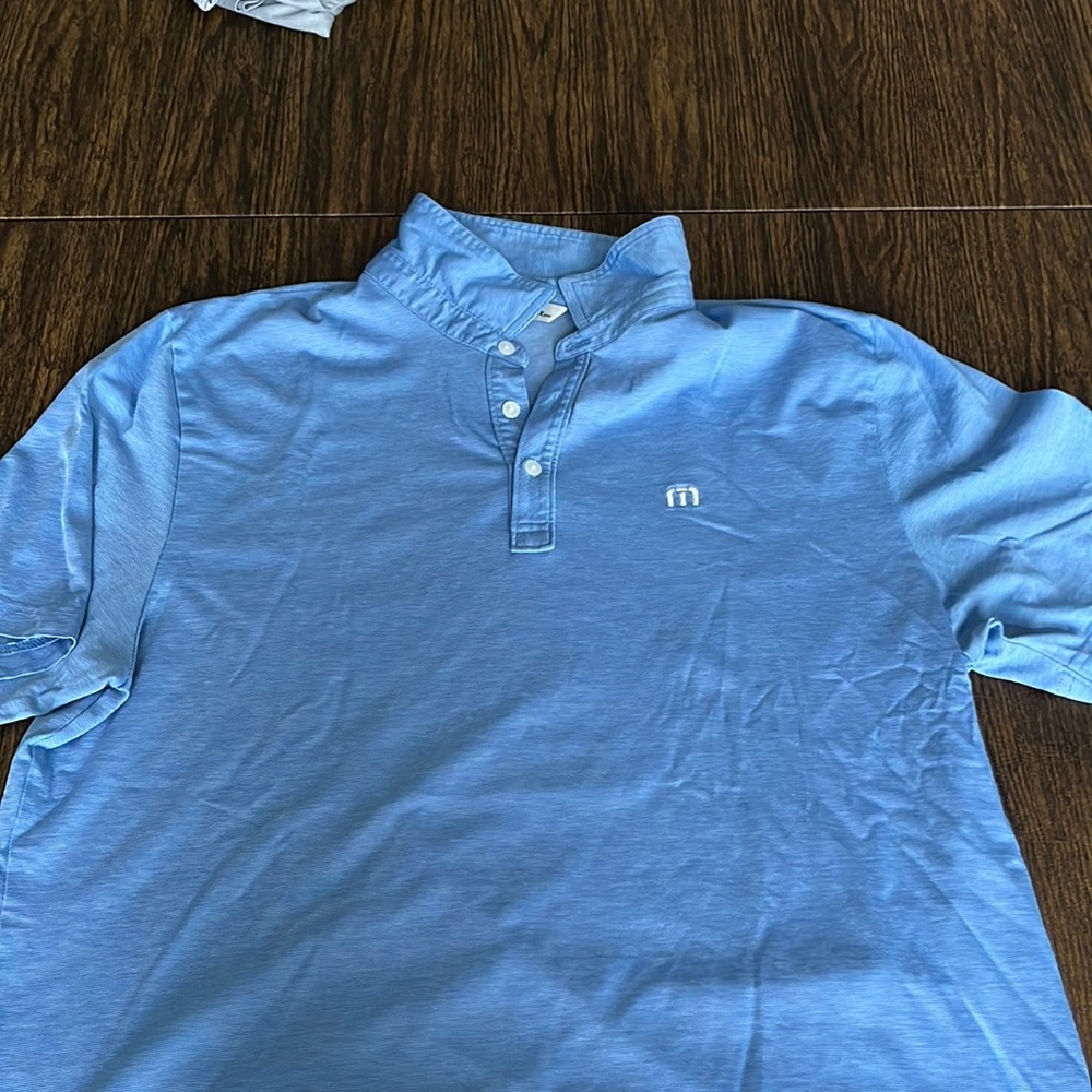Blue Travis Mathew Golf Polo